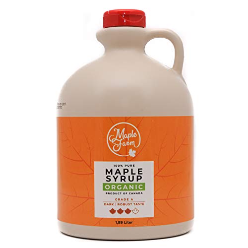 Puro sciroppo d’acero BIO –  Dark - Caraffa da 1,89L