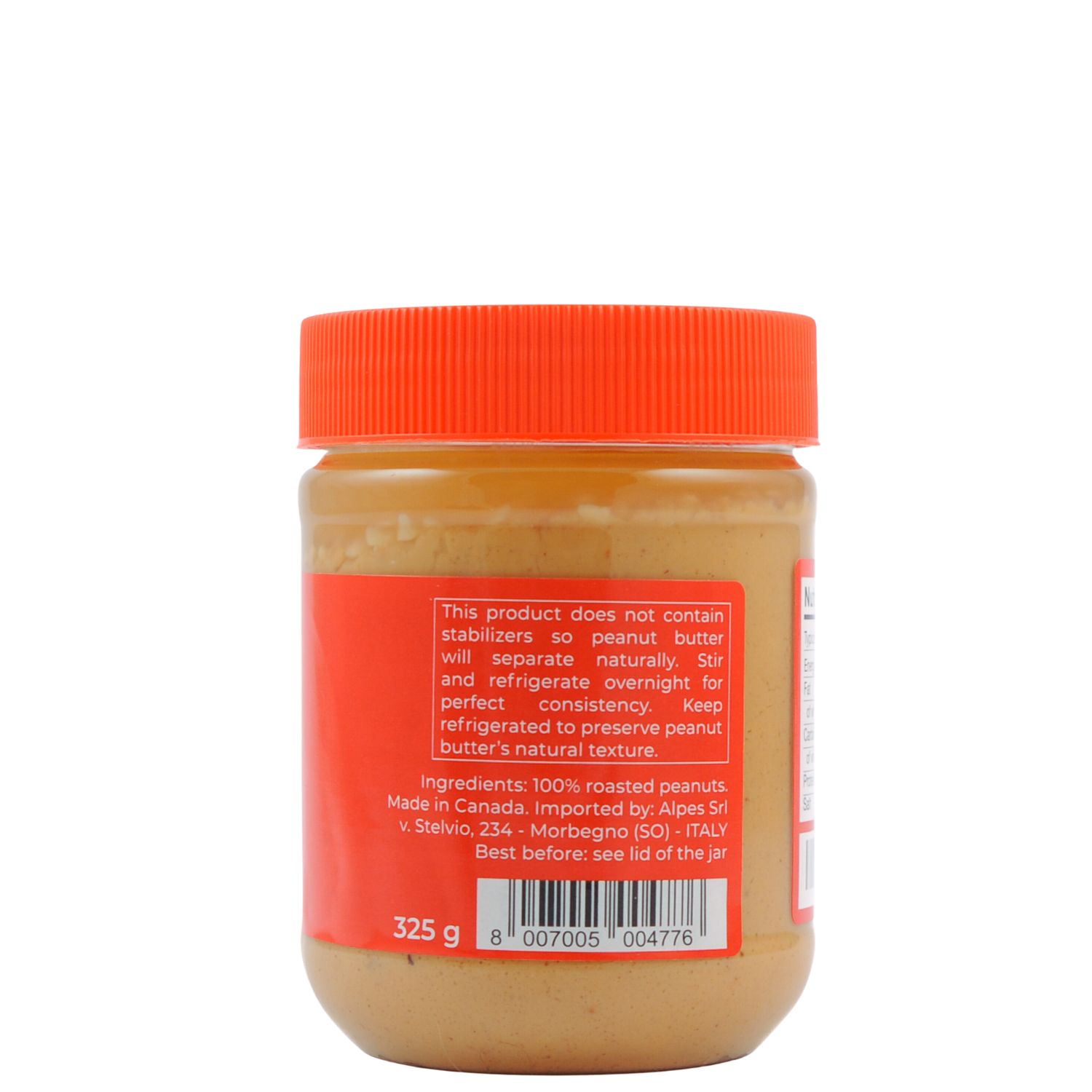 MapleFarm burro di arachidi croccante da 325g - ingredienti
