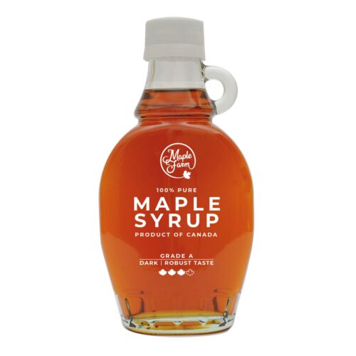 Sirop d'érable de MapleFarm Bouteille en verre dark