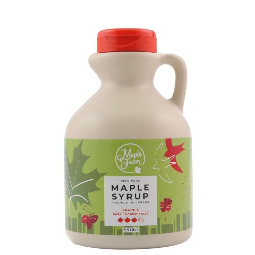 MapleFarm maple syrup dark 500ml jug - limited edition spring