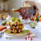 MapleFarm sciroppo d'acero dark bottilgia a foglia- waffle