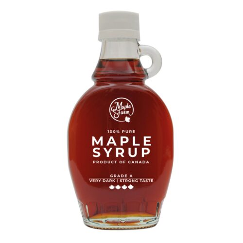 MapleFarm maple syrup Very Dark glass bottle