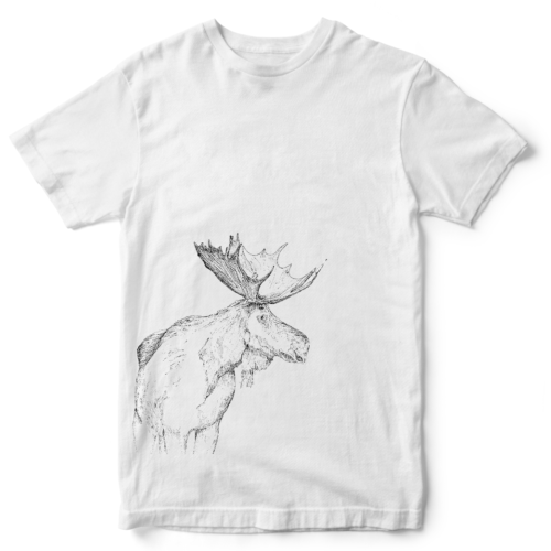 TSHIRT MOOSE BIANCA MAN - TAGLIA S