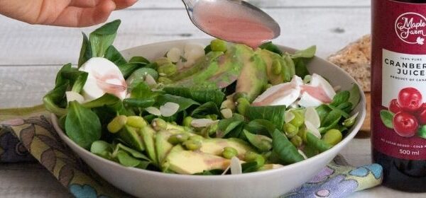 MapleFarm insalata estiva con dressing al succo di cranberry