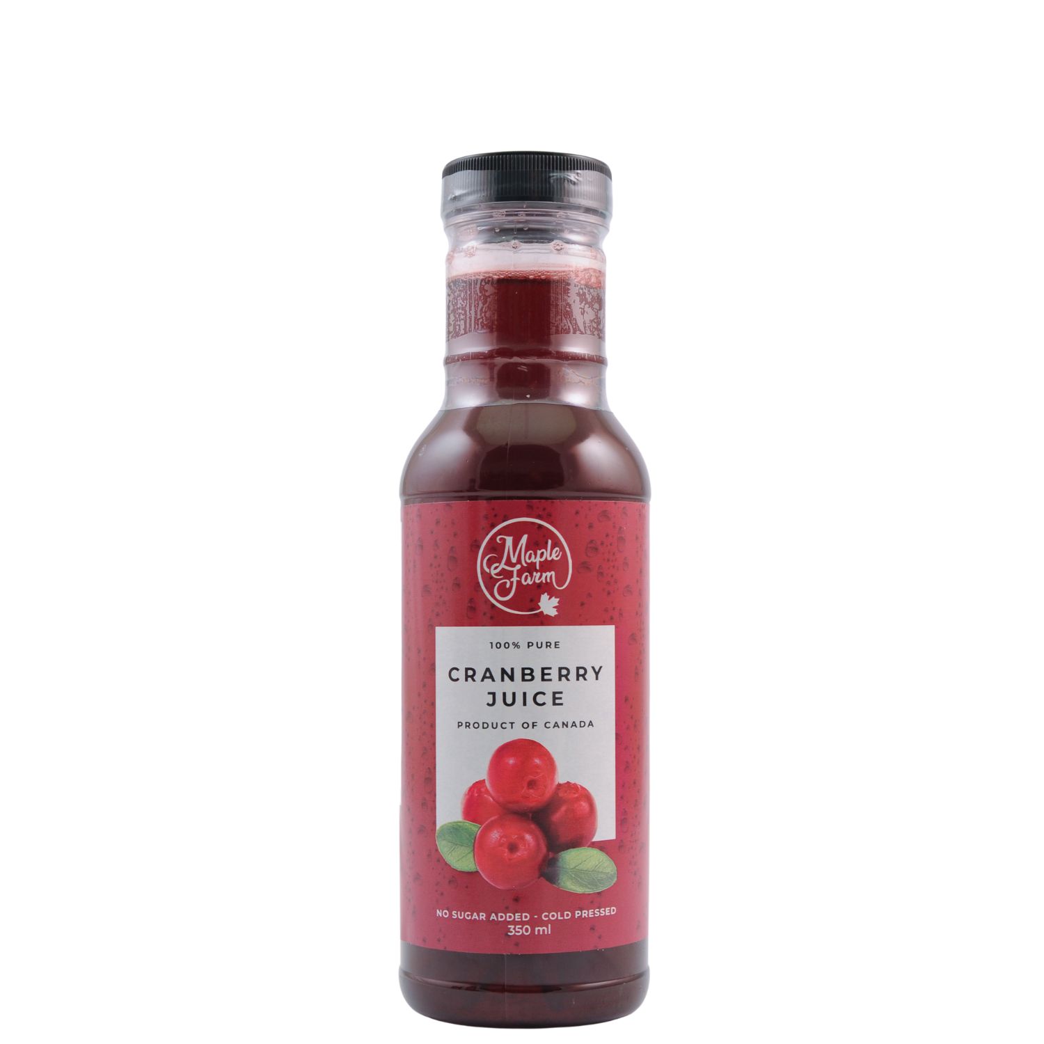 MapleFarm Puro succo di cranberry - mirtillo rosso 350ml