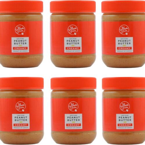 MapleFarm - 6 x burro di arachidi cremoso da 325g
